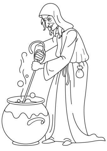 Witch From Witch Coloring Page